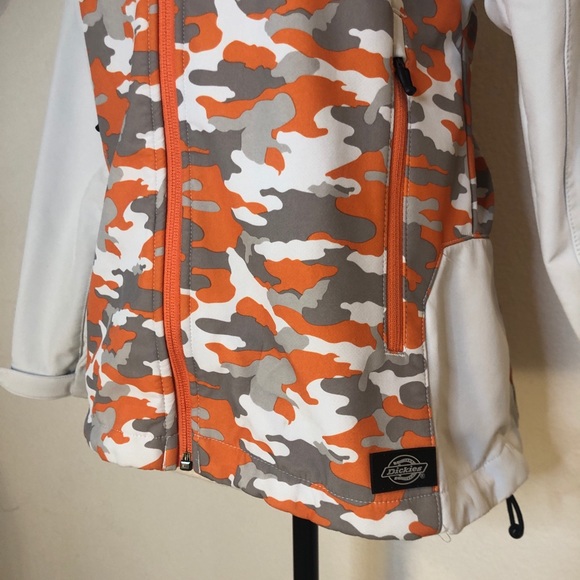 Dickies Orange & White Camouflage Coat with Moisture Management Size Small - Picture 3 of 14